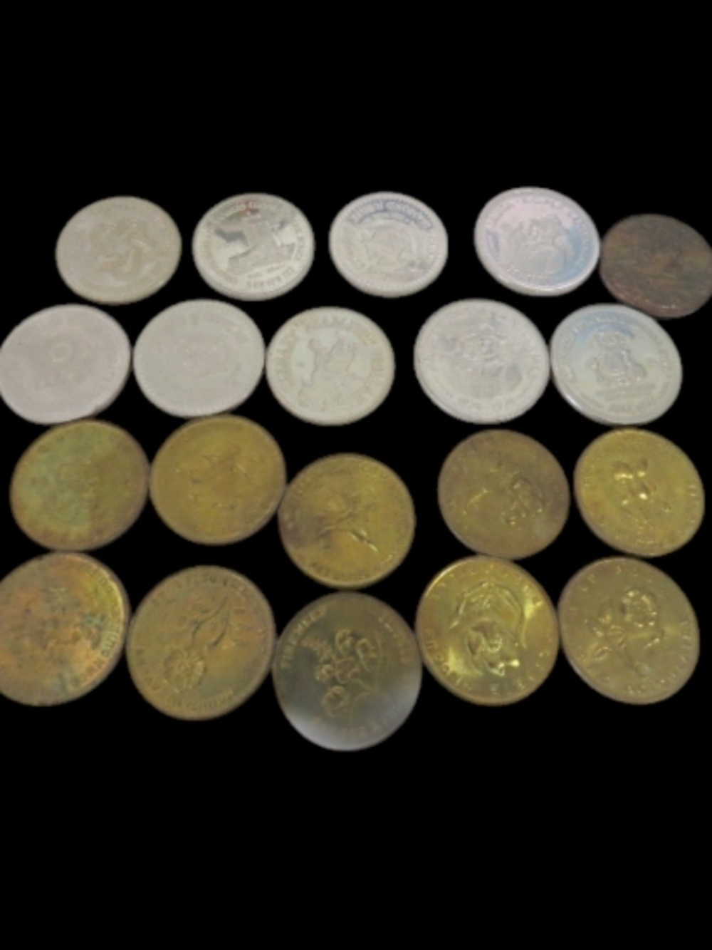 Lot of Various Tokens Provincial Flowers, Calgary Stampede, Klondike days, KFC
